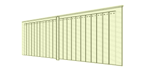 Flat Top Wooden Gates